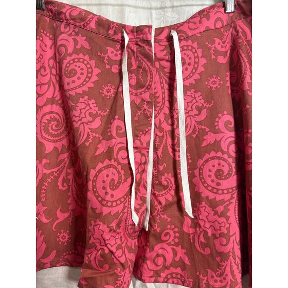 Binsi Birthing Skirt Small Pink Fleur De Lis NEW Snap Front Labor Delivery Birth - Picture 2 of 10